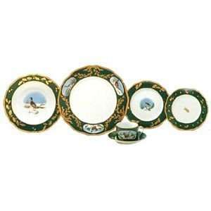   Birds Green Bread And Butter Plate 6.5 Inch Dinnerware