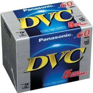  miniDV Videocassette   60 Minutes, 5 Pack