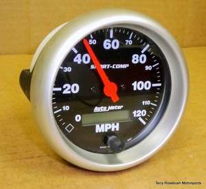 Autometer 3 3/8 120mph Sport Comp Electric Speedometer  