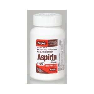  Aspirin Tablets 81mg Enteric Coated 1000 Health 
