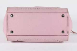 Coach Pink Leather Handbag Satchel Purse Silvertone Hardware 5031 