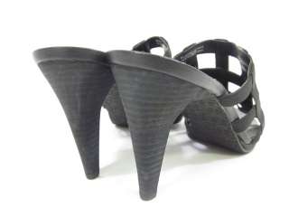 NEW J. RENEE Black BAJA Elastic Woven Strap Sandals 8.5  
