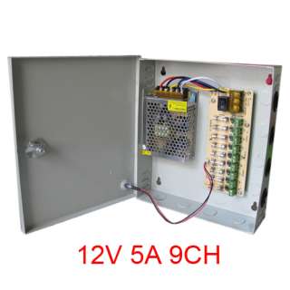 Port 12V 5A POWER SUPPLY BOX for CCTV CAMERA  
