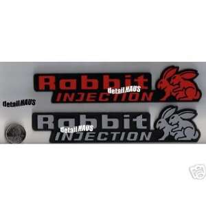  RABBIT INJECTION BADGE EMBLEM WITH HUMPING BUNNIES FOR VW 