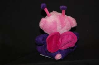 Plush Purple Pink Kiss Me Bee Stuffed Animal Lovey Fine TOY  