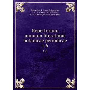  Repertorium annuum literaturae botanicae periodicae. t.6 J. A 