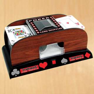 Trademark Poker Wooden Card Shuffler  