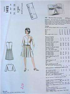   Heim Vtg. VOGUE PARIS Dress & Jacket Sewing Pattern 1492 UNCUT size 14