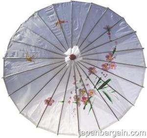 Japanese Chinese Umbrella Parasol 22in White 157 15  
