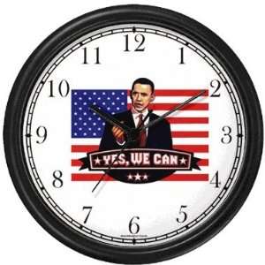 Barack Obama Picture   Yes We Can   US Flag Background   President 
