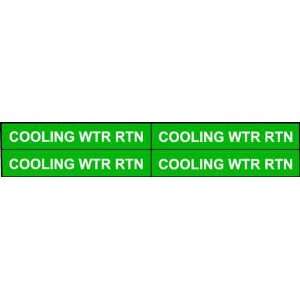  BRADY 7071 4 PIPEMRK COOLING H2O RTRN GRN