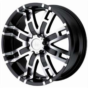 22 inch HELO HE835 black wheels Ford F250 F350 8x170  