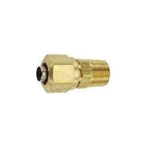 Air Brake Compression Male NPT Connector, 1/2 tube size to 3/4 tube 