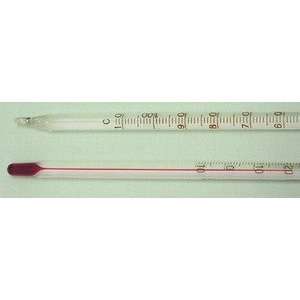  Thermometer Red Spirit Partial Immersion  20 to 150C 