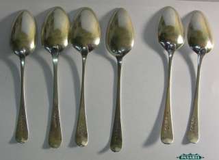   George III Sterling Silver Spoons All London England 1788 1813  