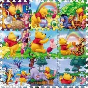   Winnie the Pooh Figure Foam Floor Puzzle Mat Nursery Soft Mat 4pcs
