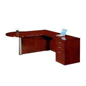  Executive Peninsula L Shaped Desk by DMI Office Furniture 