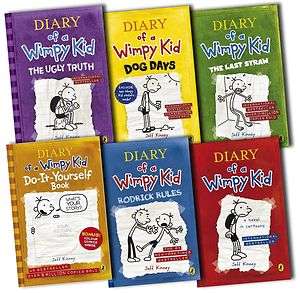 Diary of a Wimpy Kid Collection 6 Books Set Jeff Kinney  
