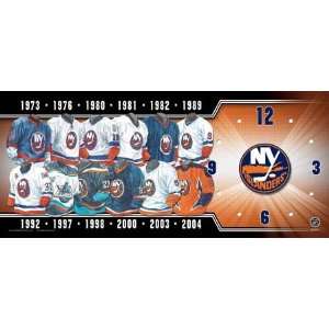  New York Islanders 7X16 Clock   Memorabilia Sports 
