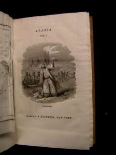 History of Arabia 1834 Harpers w/ folding map  
