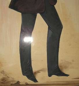 1849 Frederick Frith Hand Cut & Embellished Silhouette Gent Posed Hand 