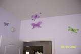 10 Purple Glittery Butterfly Hanging Nursery Ceiling ROOM Nursery 