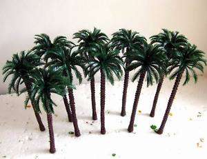 TDT18 10pcs Layout Model Train Palm Trees Scale O 18cm  