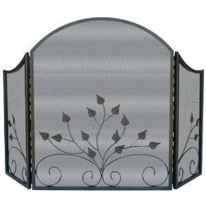  Graphite Arched Top Screen w/Leaves