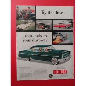  Mercury car,1953 print advertisement (6 cars.) original 