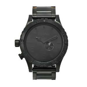   Nixon Mens A057 001 Stainless Steel Analog Black Dial Watch Nixon