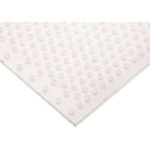 Polypropylene Perforated Sheet, White, 3/32 Round Perforations, 0 