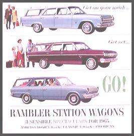 1965 Rambler Station Wagon Brochure Original 65  
