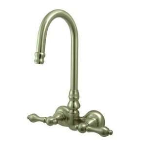 Hot Springs 10 x 9.5 Wall Mount Clawfoot Tub Filler with Metal Lever 