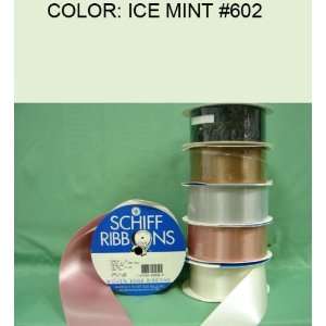  10yds SINGLE FACE SATIN RIBBON Ice Mint #602 1/4~USA 
