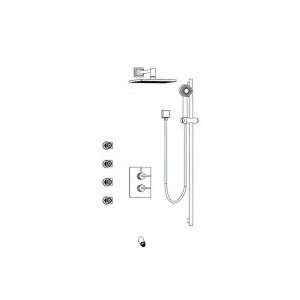  Aqua Brass Belmondo Shower Kit with Lever Handle 07590 PC 