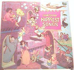 WALT DISNEYS HAPPIEST SONGS Collectors~1967GULF~Vinyl  