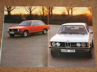 1978 BMW 3 SERIES BROCHURE (E21)  