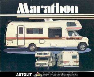 1984 Marathon Motorhome RV Chevrolet Ford Brochure  