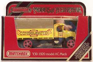 MATCHBOX YESTERYEAR Y 30 ~ 1920 AC MACK ~ CONSOLIDATED  