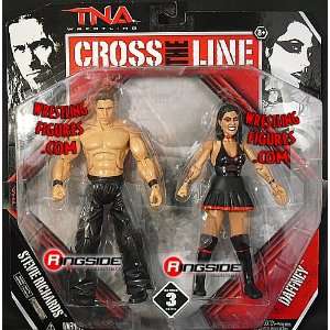   THE LINE 2 PACKS 3 TNA Toy Wrestling Action Figures Toys & Games