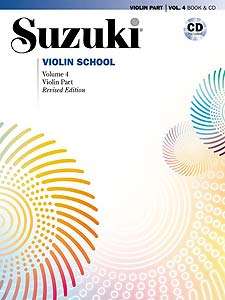 Suzuki Violin School Revised Edition Violin Part Book & CD Volume 4