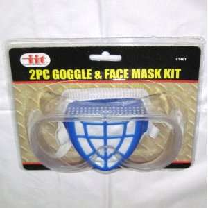  2 Pc Goggle & Face Mask Kit    91401