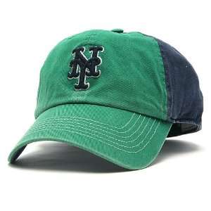 New York Mets St. Pattys Carbonite Franchise Cap   Kelly Green/Navy 