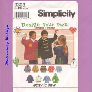  Simplicity Sewing Pattern 9303 Design Your Own Jacket Size 