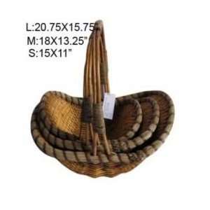 Woven Willow Baskets For Flowers REDEN5163  Kitchen 