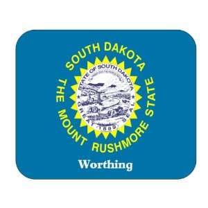  US State Flag   Worthing, South Dakota (SD) Mouse Pad 