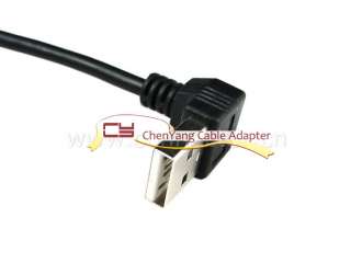 Down Angled USB 2.0 male to Female Extension Cable 20cm  