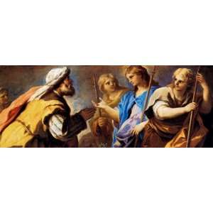  Hand Made Oil Reproduction   Luca Giordano   24 x 10 