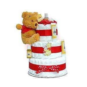  Lil Winnie the Pooh 3 Tier Diaper Cake Baby
