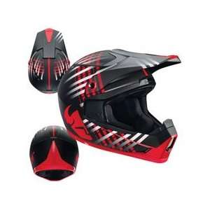   Quadrant Laced Off Road Motorcycle Helmet BLACK/RED XL Automotive